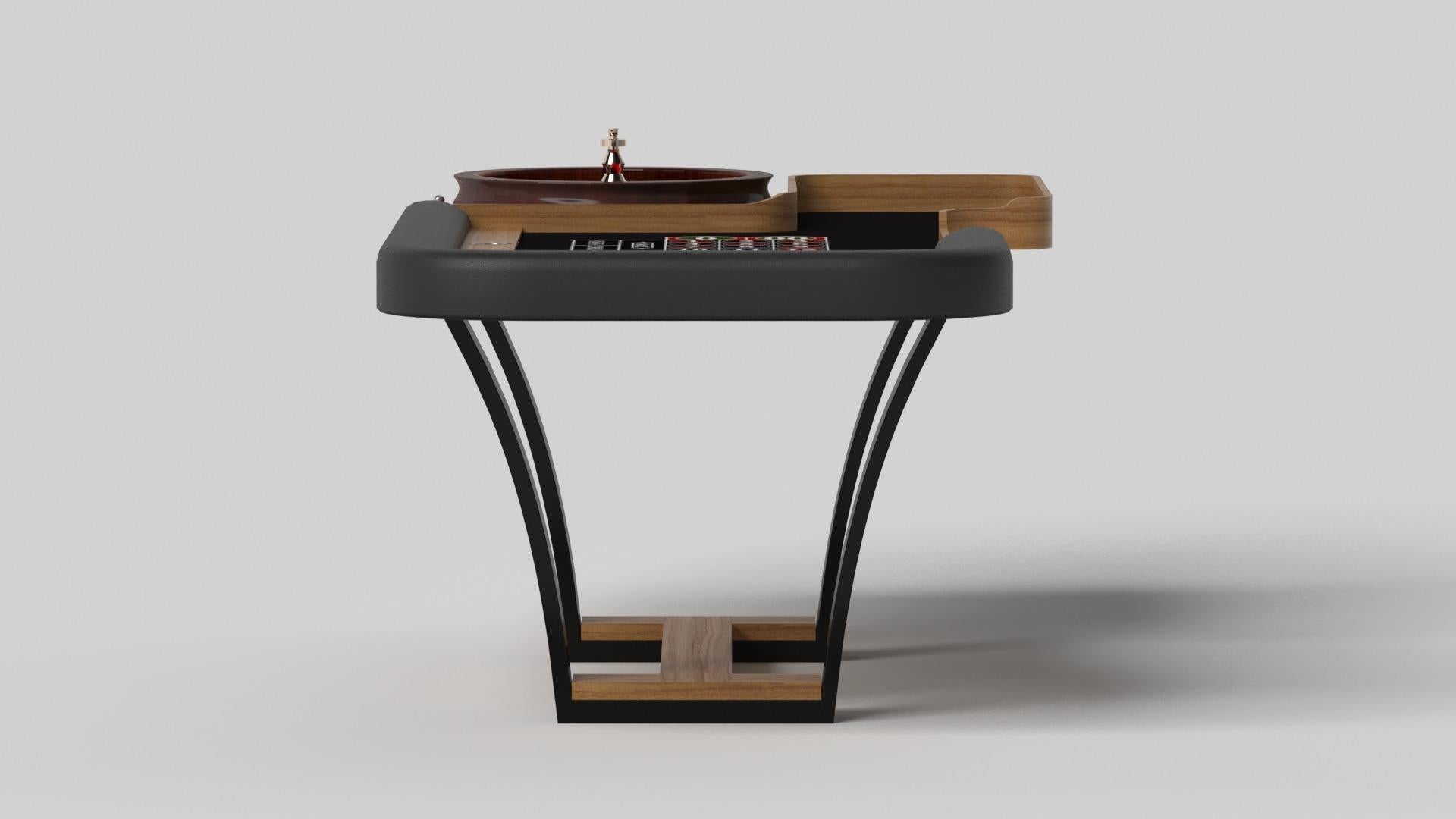 Modern Elevate Customs Elite Roulette Tables / Solid Teak Wood in 8'2