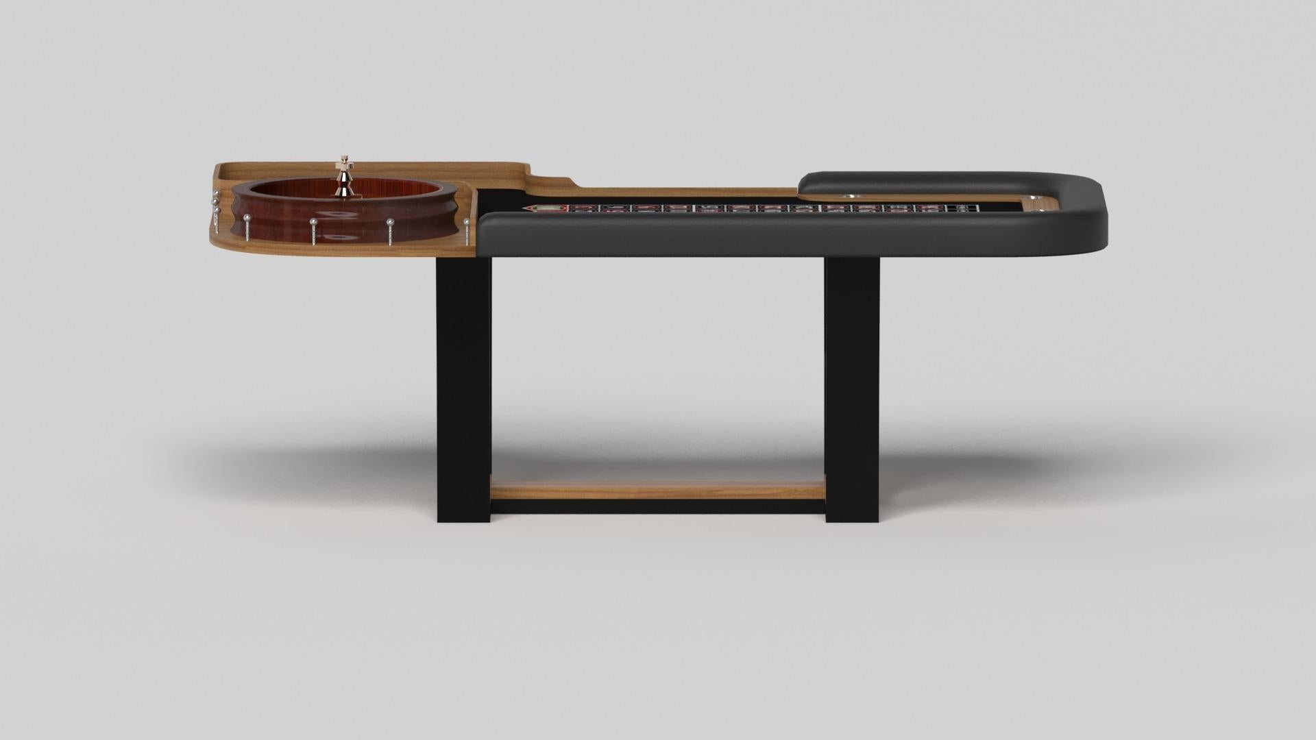 Modern Elevate Customs Elite Roulette Tables / Solid Teak Wood in 8'2