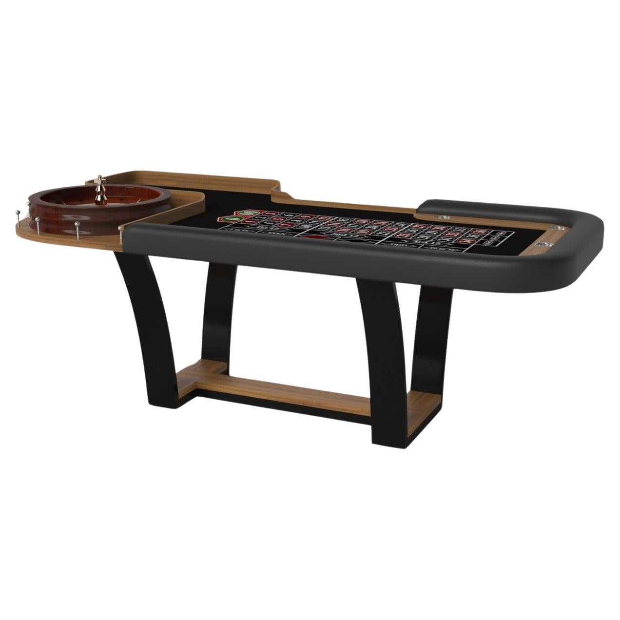 Elevate Customs Elite Roulette Tables / Solid Teak Wood in 8'2" - Made in USA For Sale