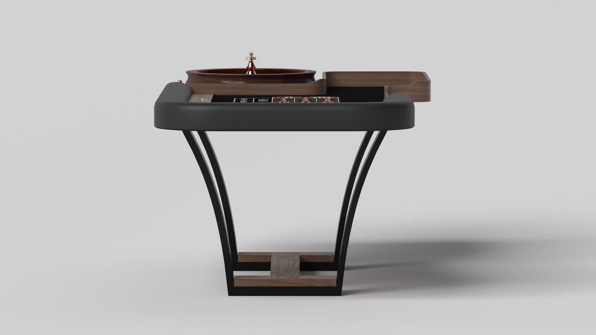 Modern Elevate Customs Elite Roulette Tables / Solid Walnut Wood in 8'2