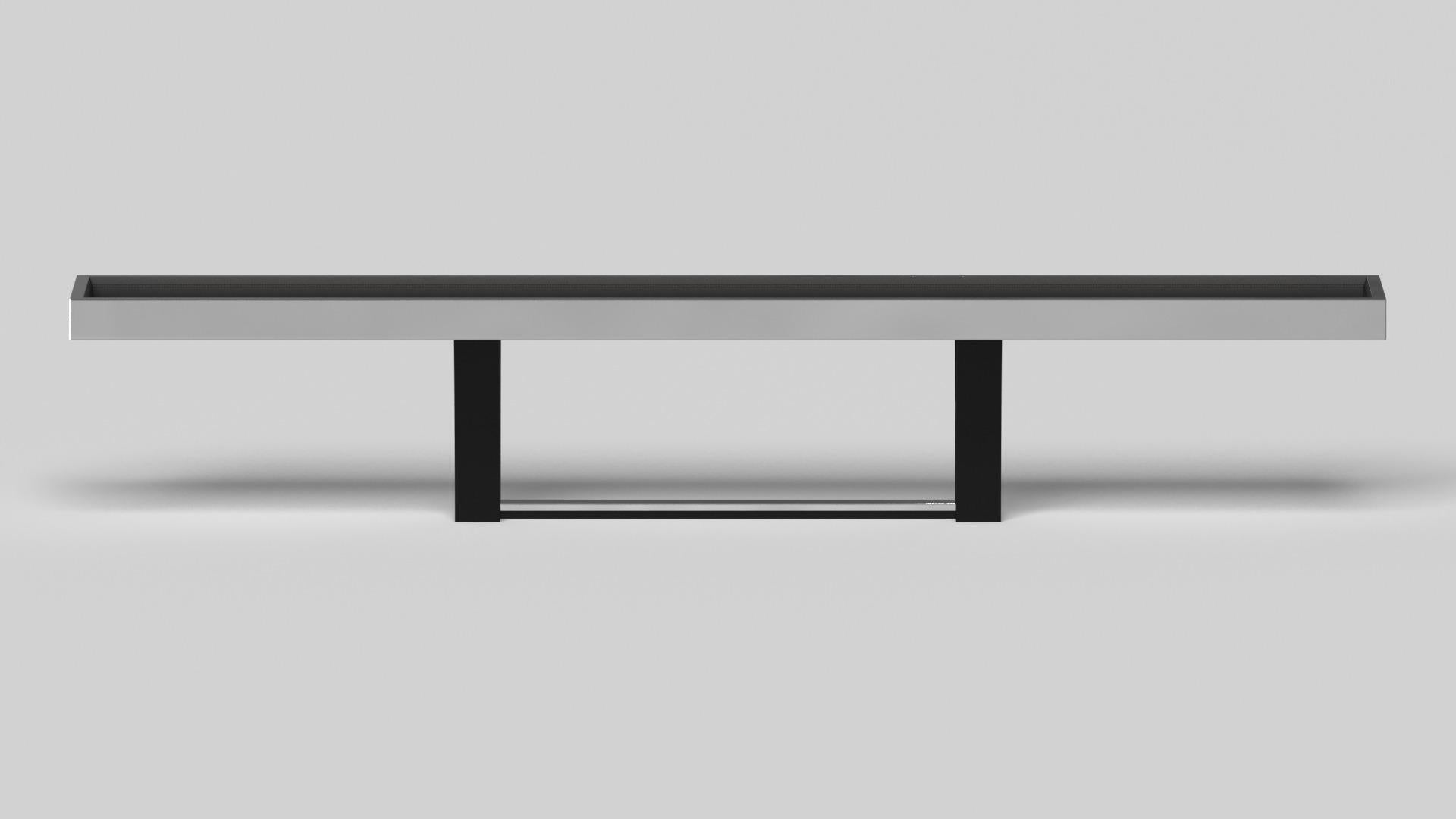Américain Elevate Customs Elite Shuffleboard Table/Étiquette en acier inoxydable en 22' -USA en vente