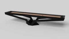 Elevate Customs Elite Shuffleboard Tables /Solid Pantone Black Color in 12' -USA