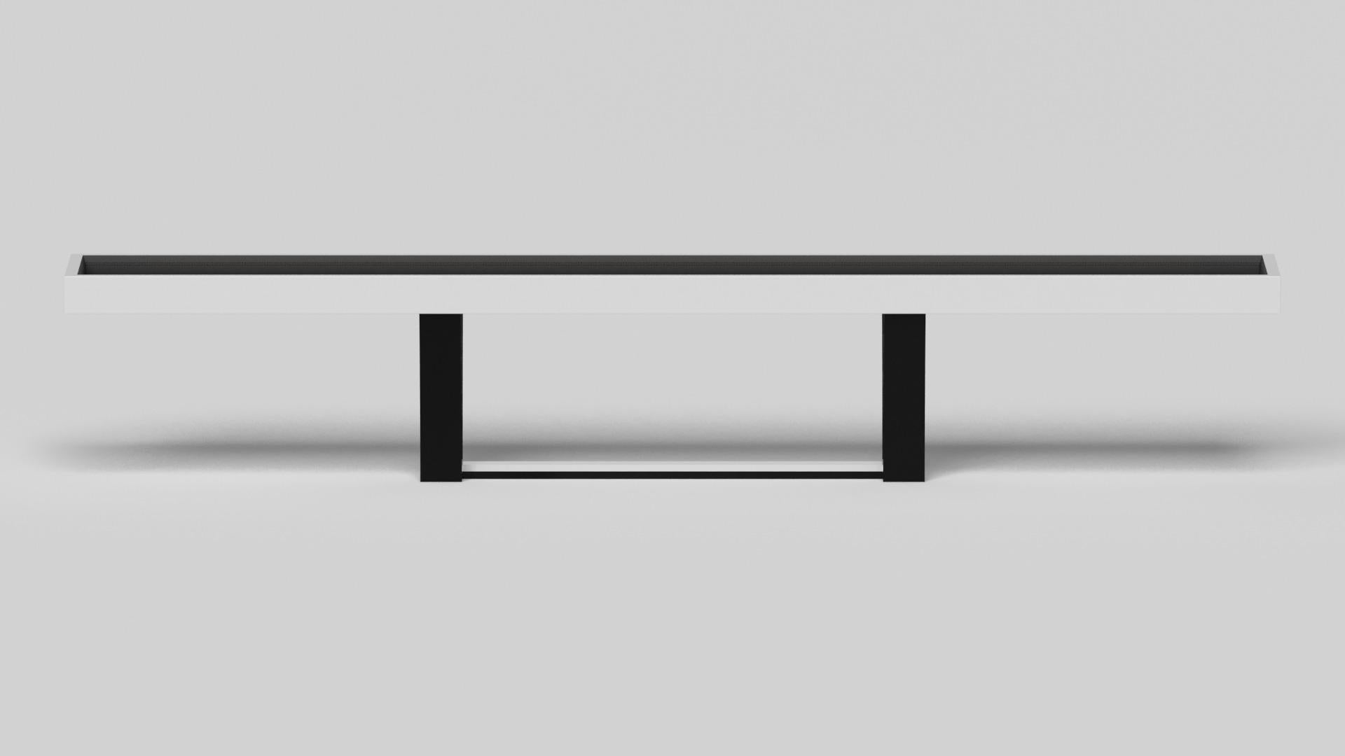Américain Elevate Customs Elite Shuffleboard Tables / Blanc Pantone massif couleur blanc en 9' -USA en vente