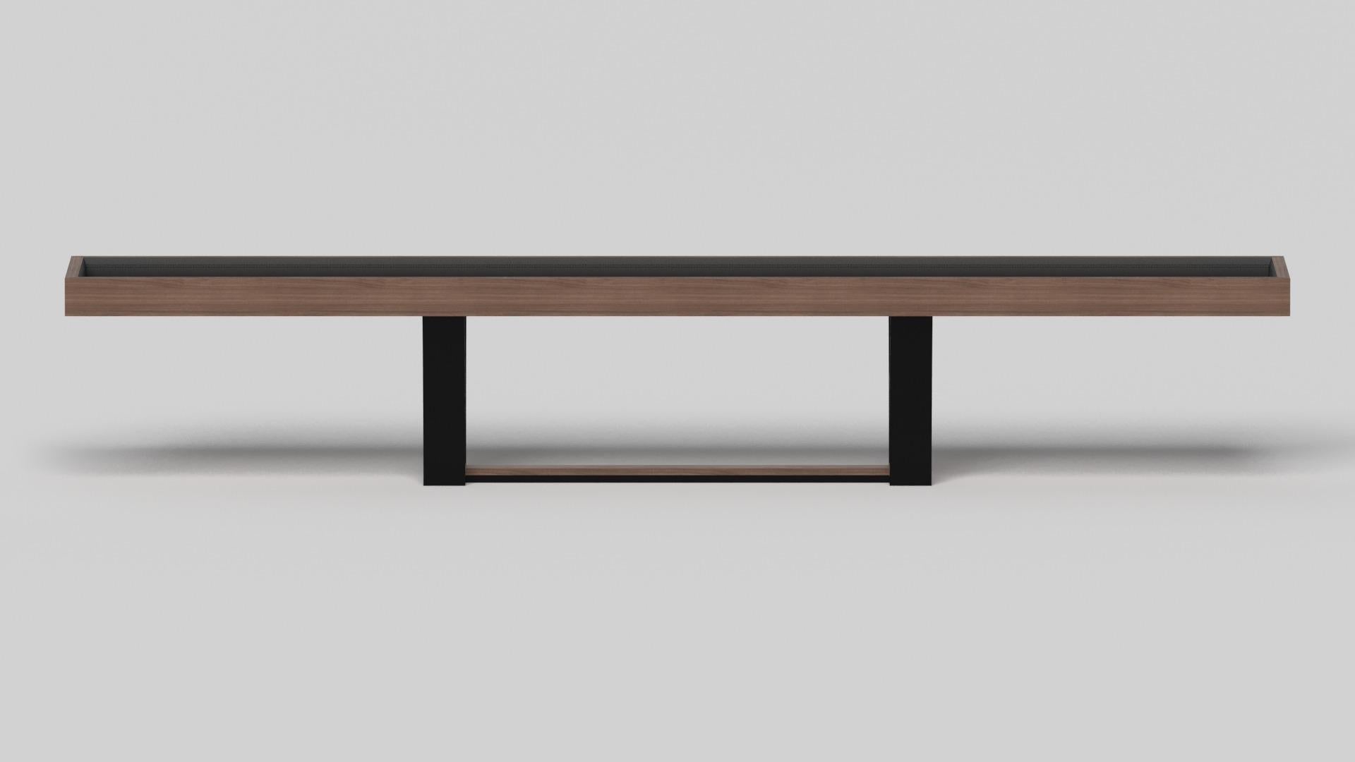 Américain Tables de Shuffleboard Elevate Customs Elite / Solid Walnut Wood en 22' - USA en vente