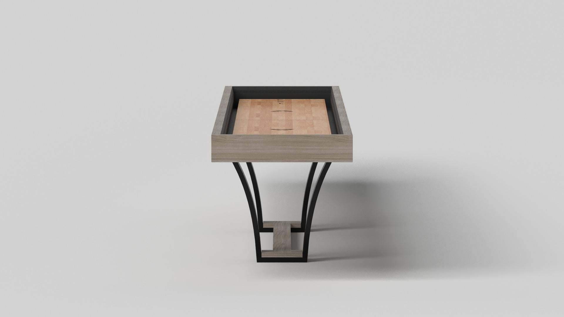 Modern Elevate Customs Elite Shuffleboard Tables / Solid White Oak Wood in 9' - USA For Sale
