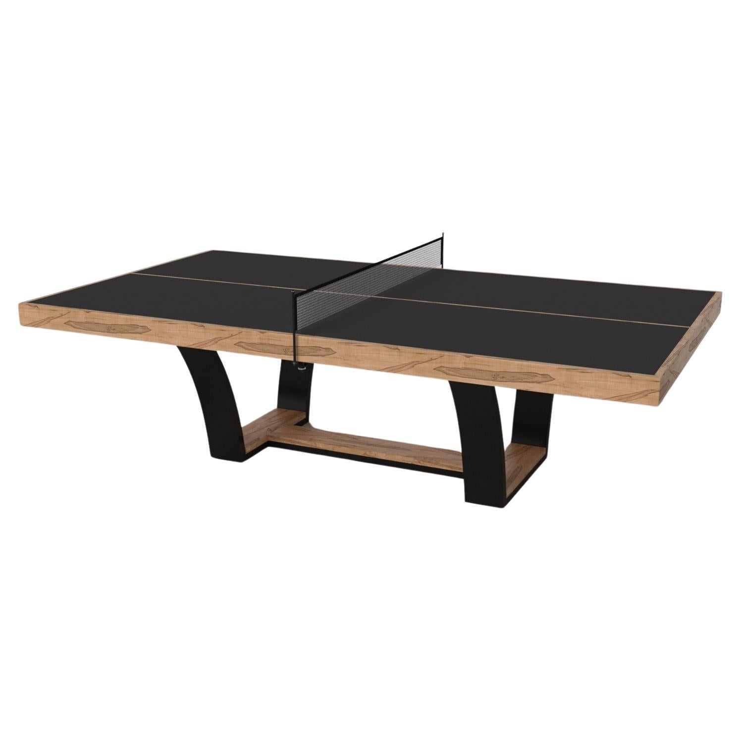 Elevate Customs Elite Tennis Table / Solid Curly Maple Wood in 9' - Made in USA