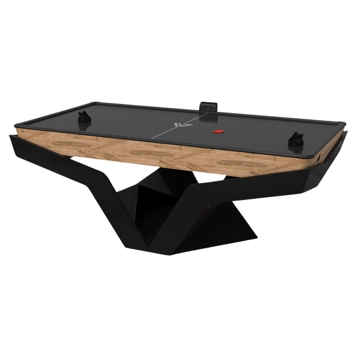 Elevate Customs Enzo Air Hockey Tables/Solid Curly Maple Wood in 7' -Made in USA