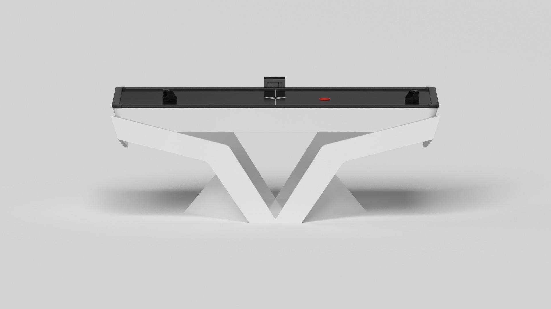 American Elevate Customs Enzo Air Hockey Tables / Solid Pantone White in 7' - Made in USA For Sale