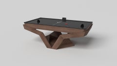 Elevate Customs Enzo Air Hockey Tables / Solid Walnut Wood in 7' - Made in USA