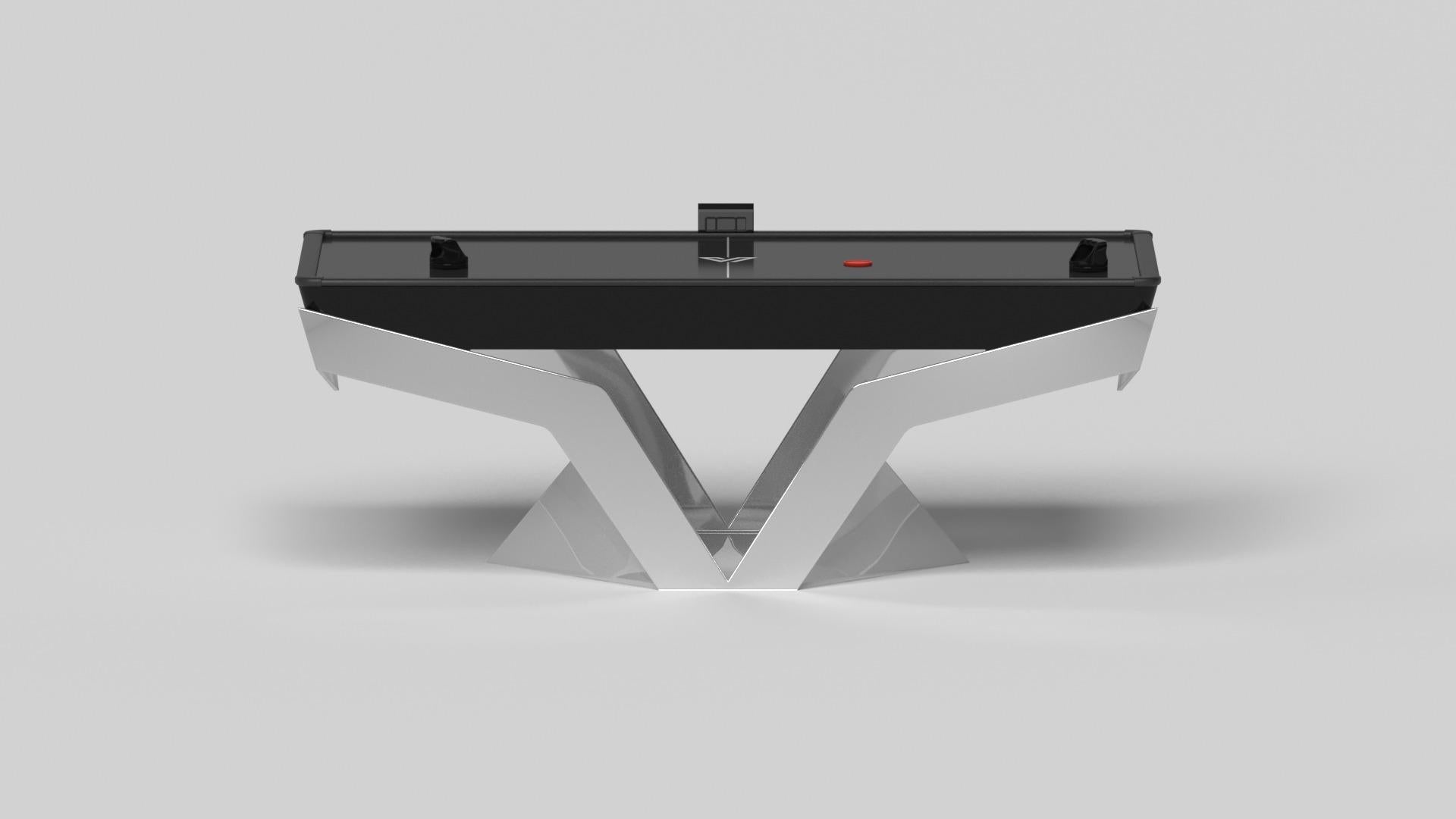 Américain Tables de hockey sur mesure Enzo /acier inoxydable métallique en 7', fabriqué aux États-Unis en vente