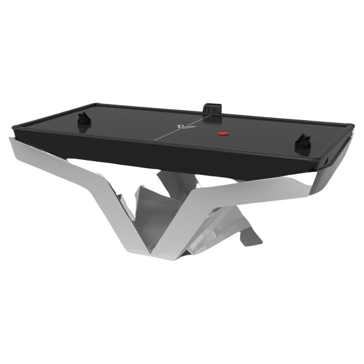 Elevate Customs Enzo Air Hockey Tables /Stainless Steel Metal in 7' -Made in USA