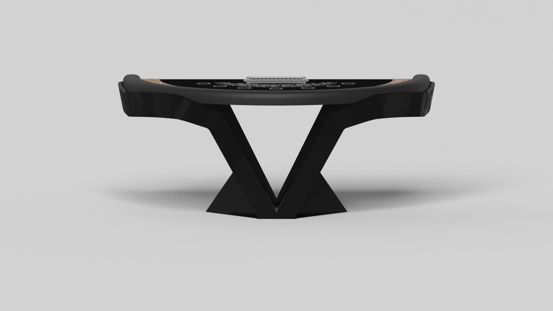 Elevate Customs Enzo Schwarze Jack-Tische / massives geschwungenes Ahornholz in 7'4