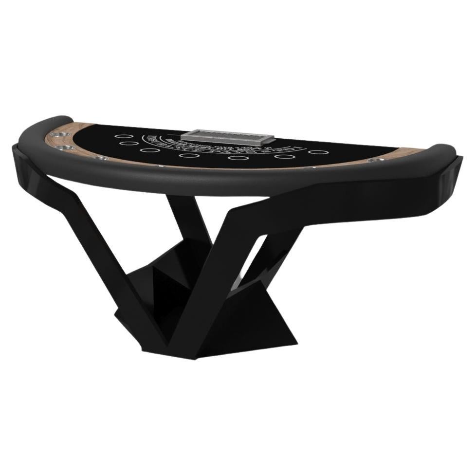 Elevate Customs Enzo Black Jack Tables / Solid Curly Maple Wood in 7'4" - USA