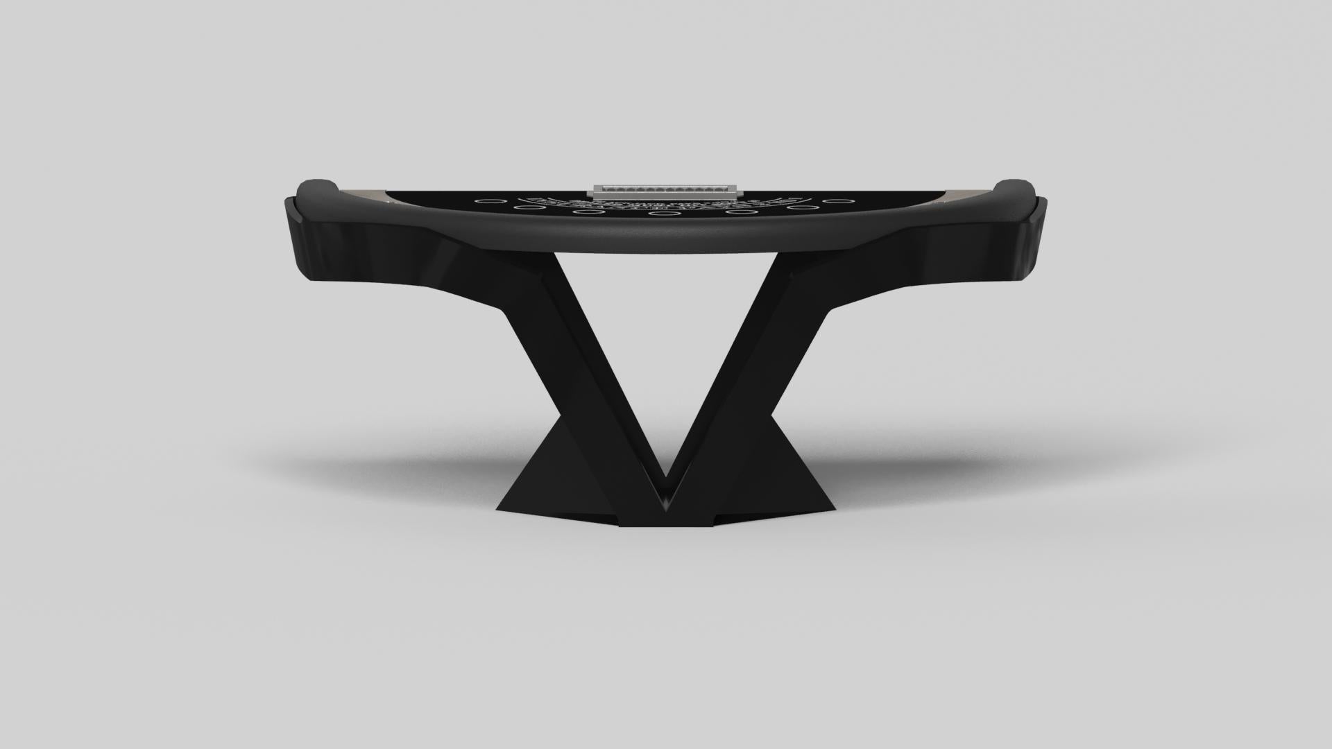Americano Elevate Customs Enzo Black Jack Tables/Solid White Oak Wood in 7'4