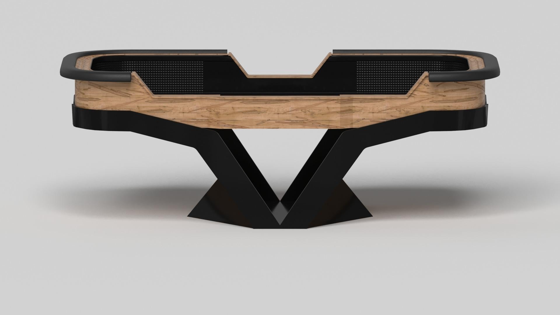 American Elevate Customs Enzo Craps Tables / Solid Curly Maple Wood in 9'9