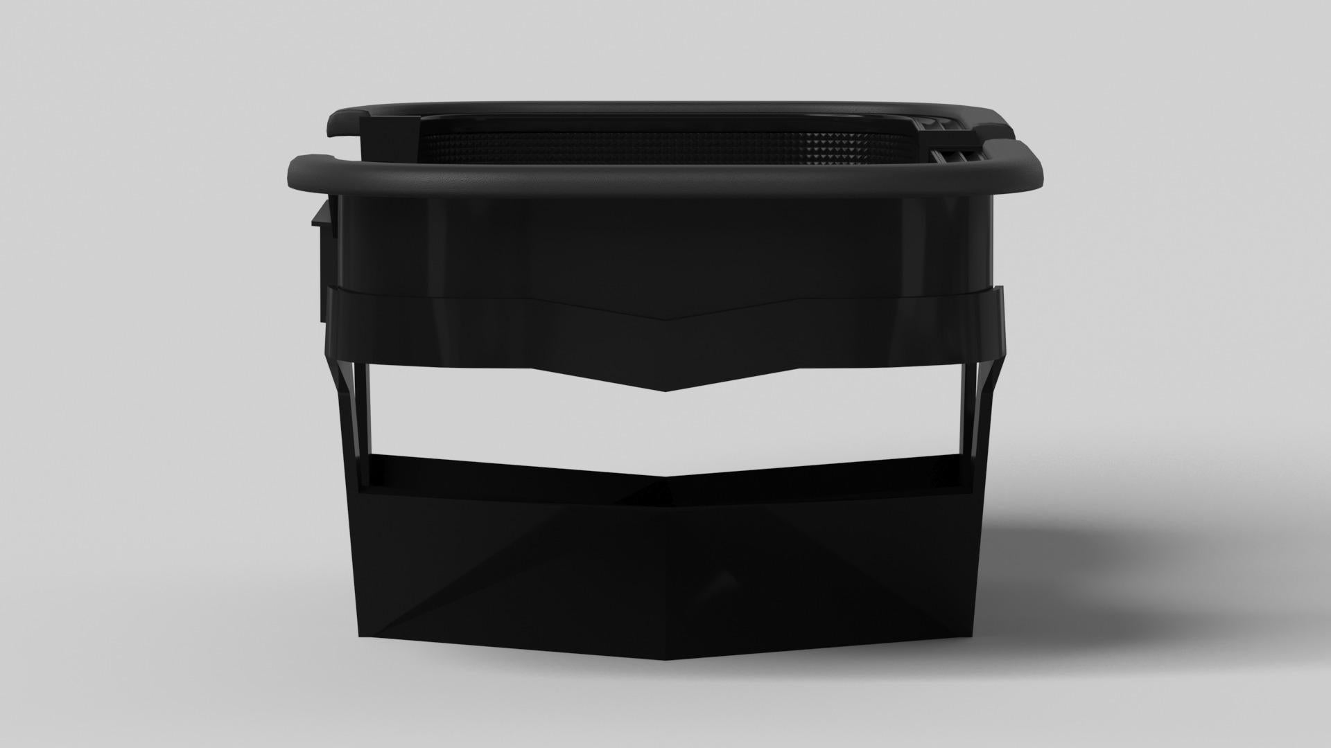 Moderne Elevate Customs tables Enzo Craps/Solid Pantone Black Color in 9'9