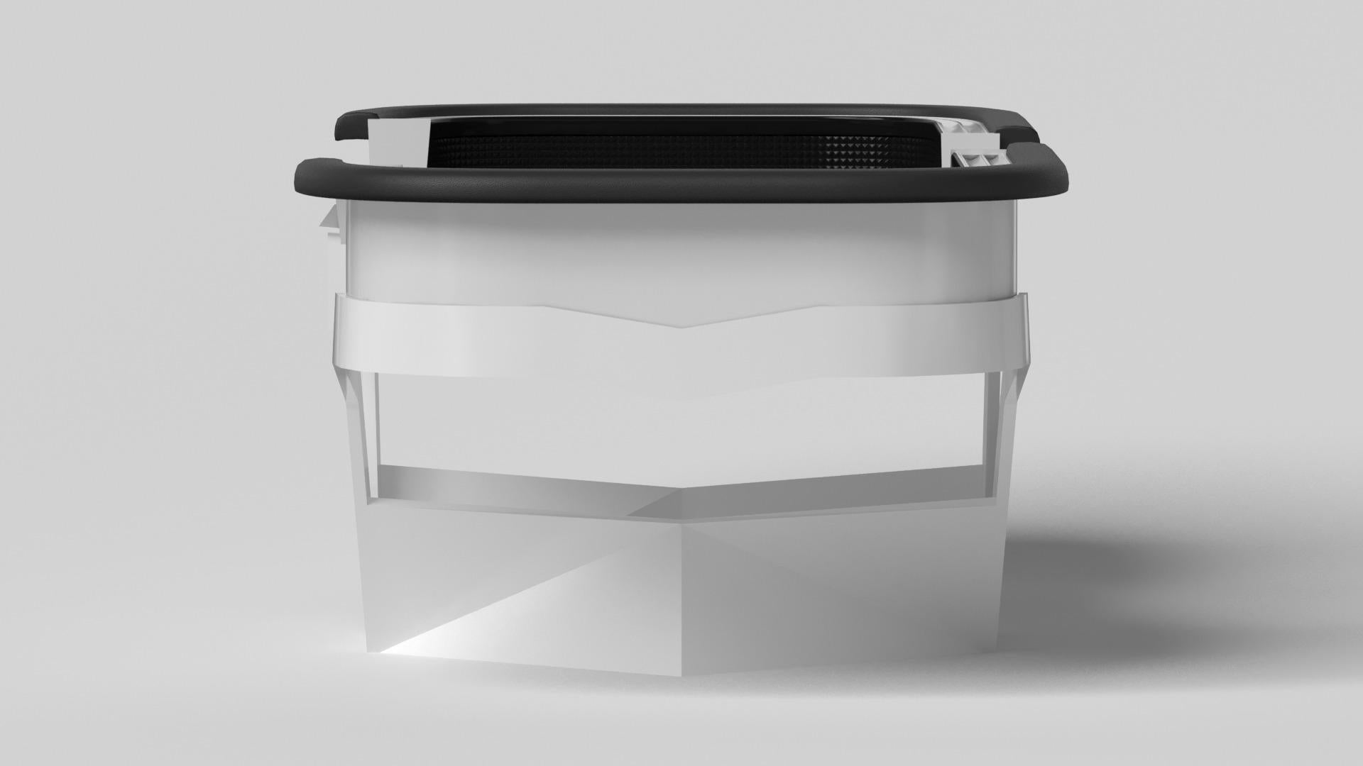 Moderne Elevate Customs tables Enzo Craps/Solid Pantone White Color in 9'9
