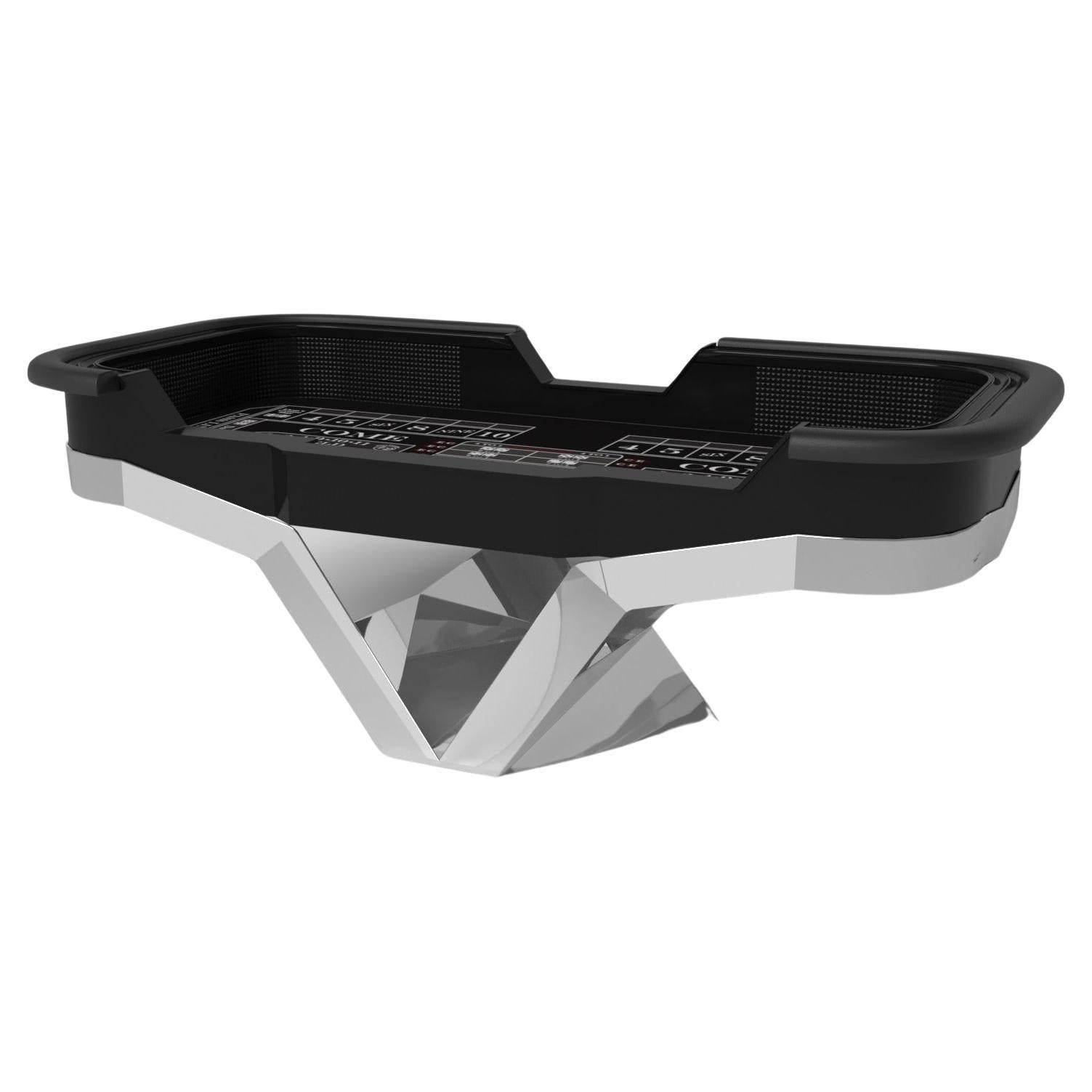 Elevate Customs tables Enzo Craps en acier inoxydable et métal de feuille en 9'9" aux États-Unis en vente