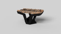 Mesas de futbolín Elevate Customs Enzo / Madera maciza de arce rizado en 5' -Fabricado en EE.UU.