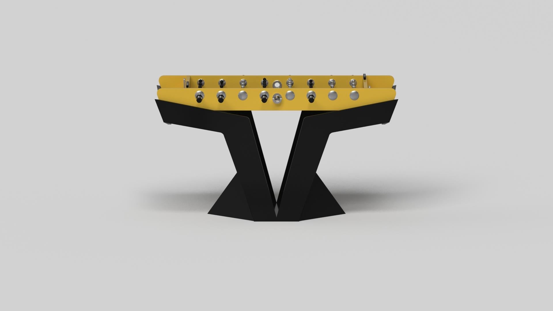 American Elevate Customs Enzo Foosball Tables / Solid Giallo Orion in 5' - Made in USA For Sale