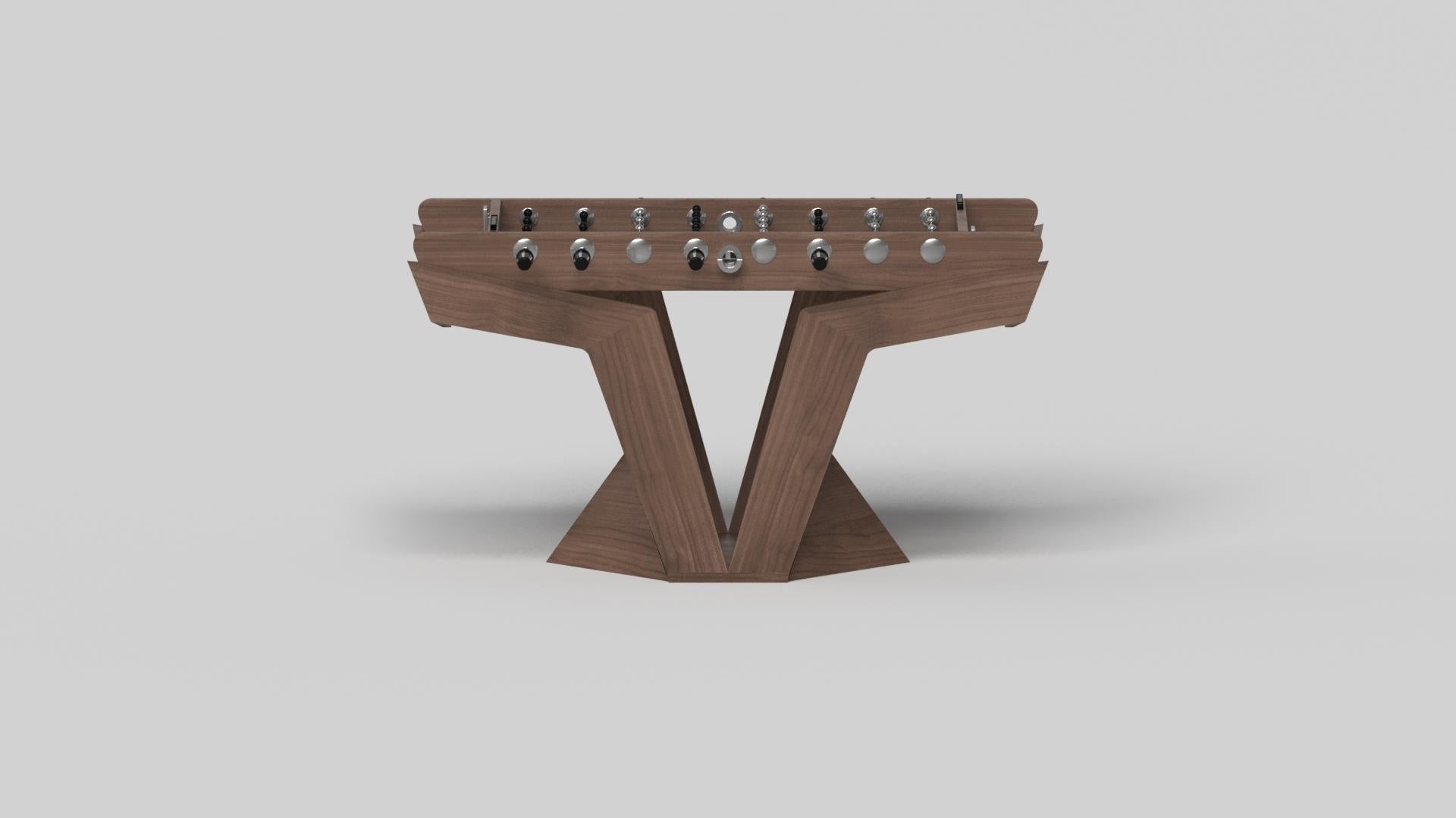 American Elevate Customs Enzo Foosball Tables / Solid Walnut Wood in 5' -Made in USA For Sale