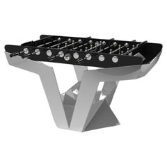 Elevate Customs Enzo Foosball Tables / Acier inoxydable Métal en 5' - Fabriqué aux États-Unis