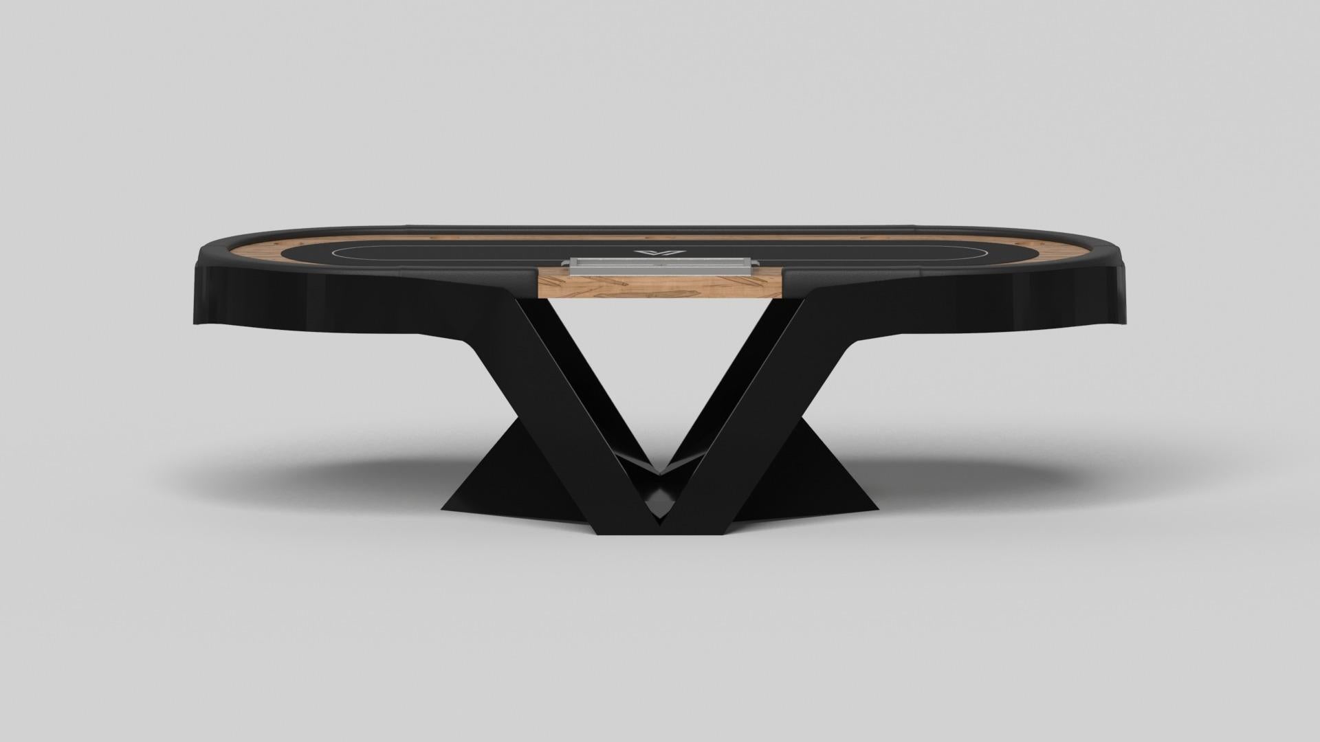 American Elevate Customs Enzo Poker Tables / Solid Curly Maple Wood in 8'8