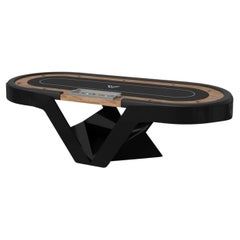 Elevate Customs Enzo Poker Tables / Solid Curly Maple Wood in 8'8" - Made in USA