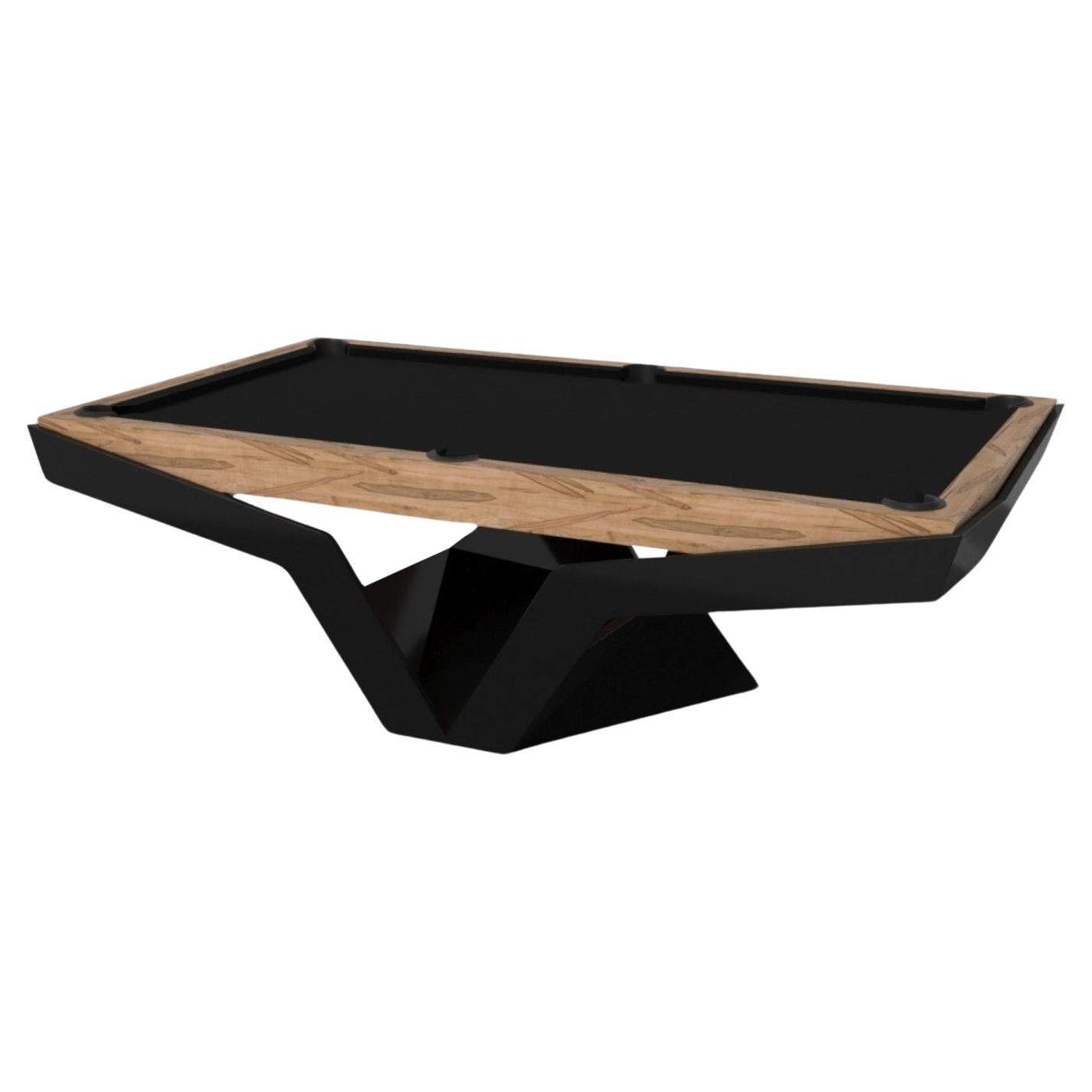 Tavolo da biliardo Elevate Customs Enzo / Legno massiccio di acero riccio da 9' - Made in USA