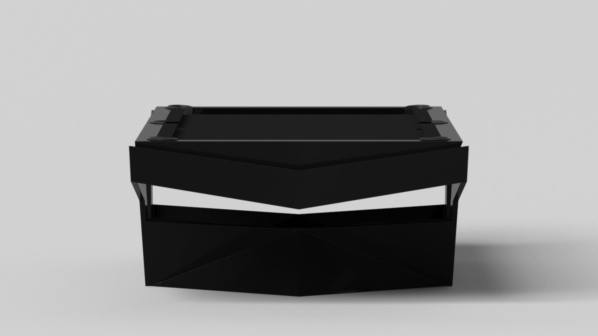 Moderno Tavolo da biliardo Elevate Customs Enzo / Colore nero pantone solido in 8,5' - Made in USA in vendita