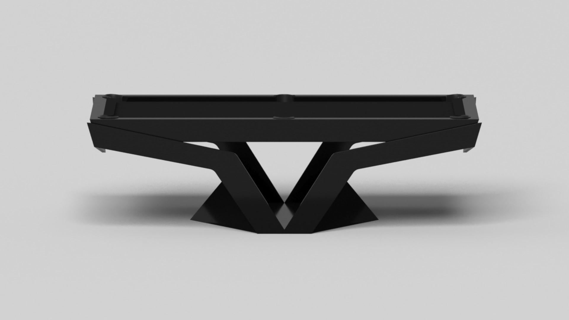 Americano Tavolo da biliardo Elevate Customs Enzo / Colore nero pantone solido in 8,5' - Made in USA in vendita