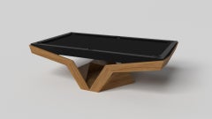 Elevate Customs Mesa de billar Enzo / Madera maciza de teca en 9' - Made in USA