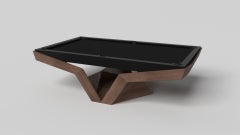 Elevate Customs Mesa de billar Enzo / Madera maciza de nogal en 8,5' - Made in USA