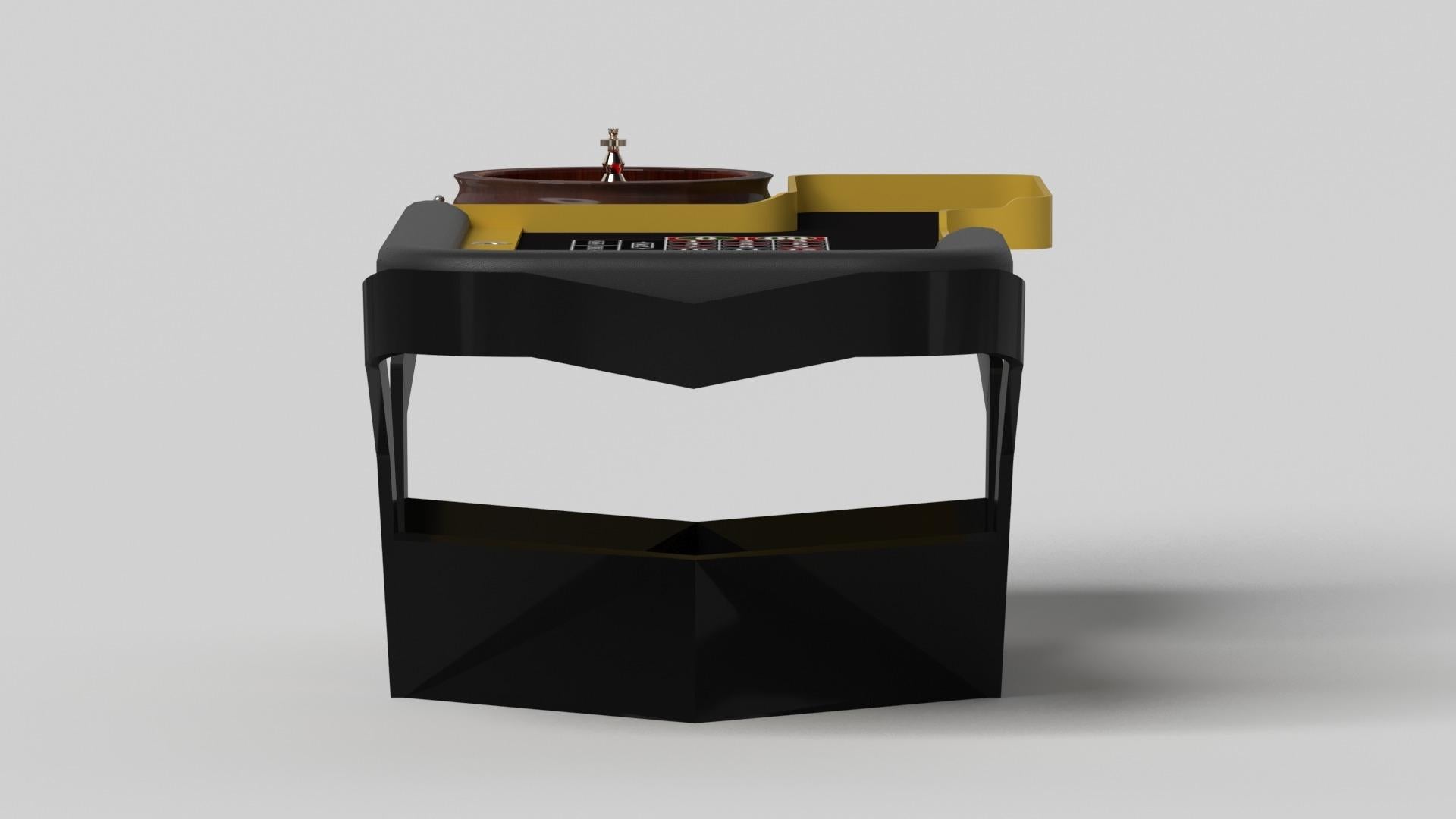 Modern Elevate Customs Enzo Roulette Tables / Solid Giallo Orion in 8'2