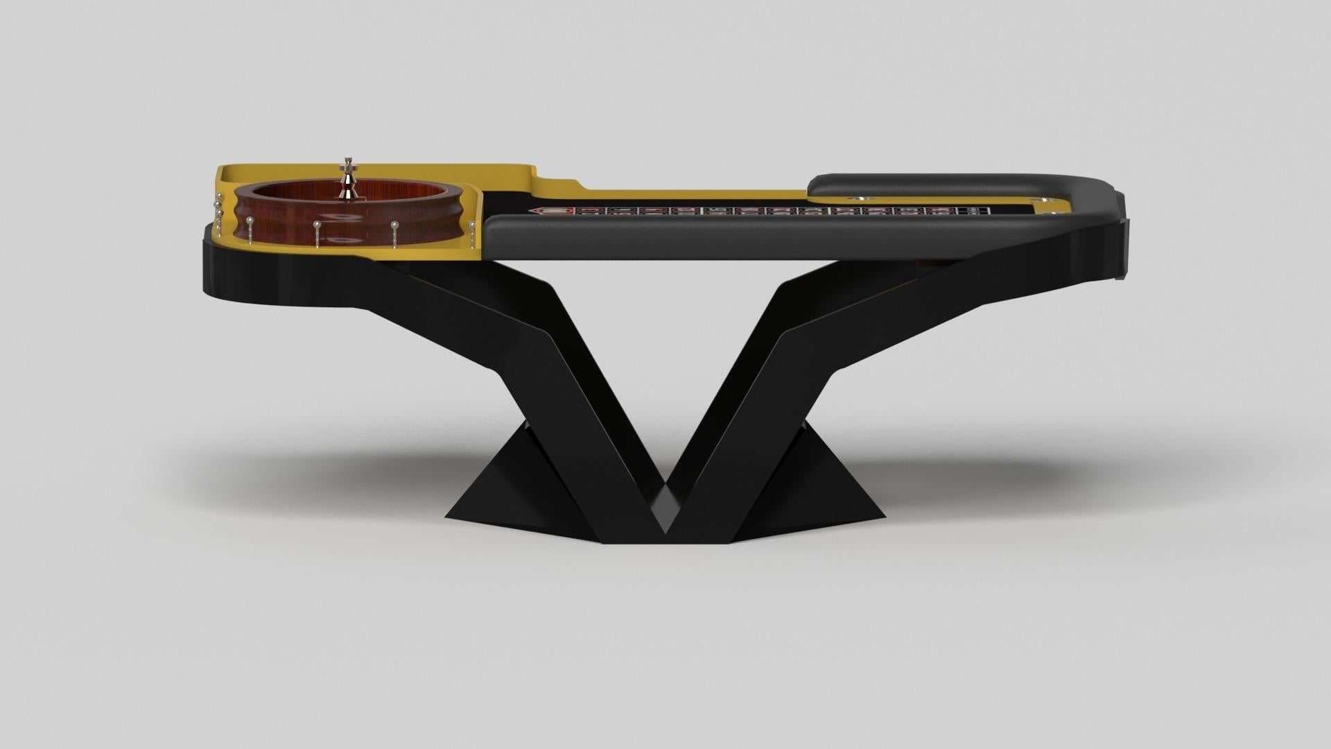 American Elevate Customs Enzo Roulette Tables / Solid Giallo Orion in 8'2