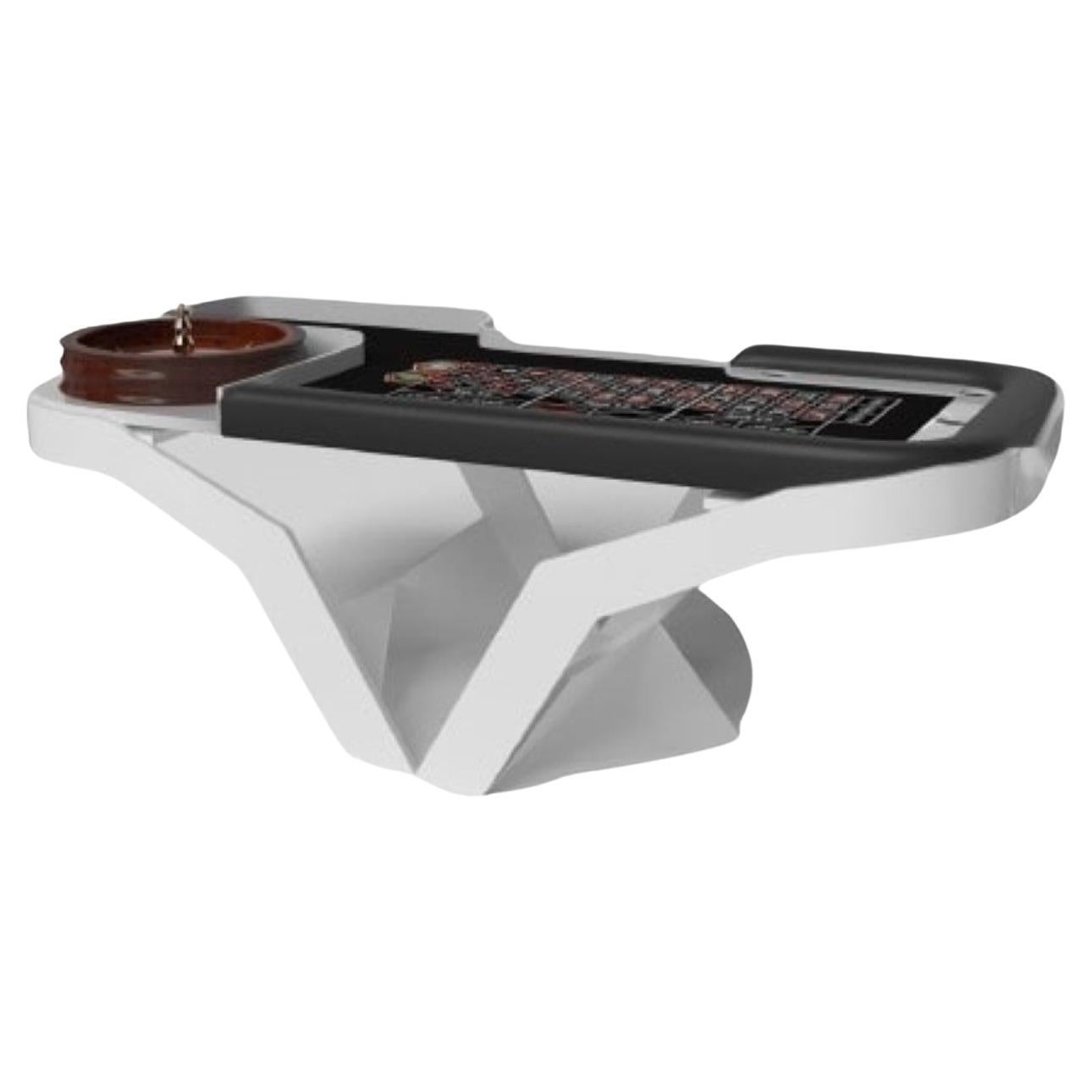 Elevate Customs Enzo Roulette Tables / Couleur blanche Pantone massif en 8'2" - USA