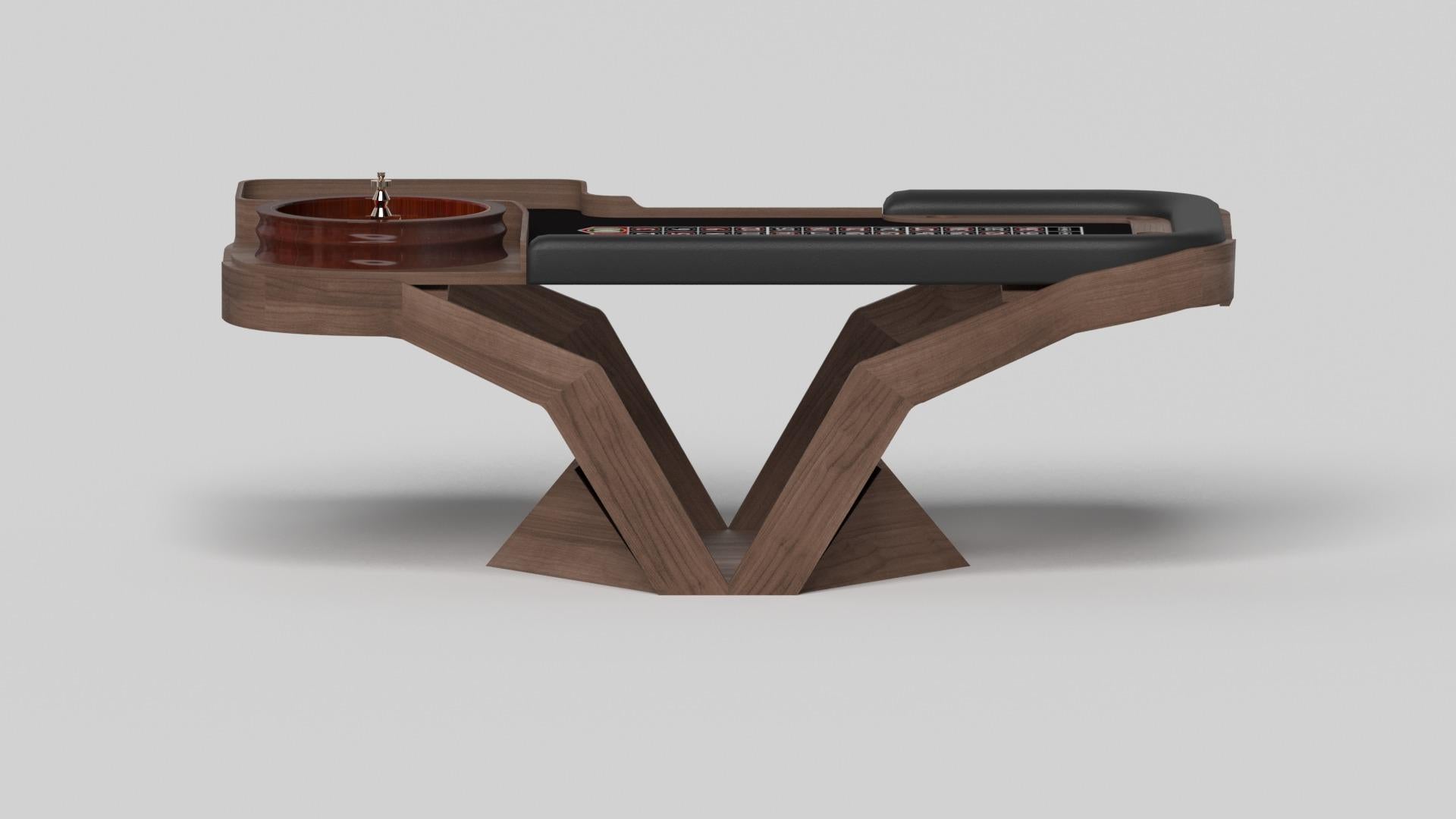 American Elevate Customs Enzo Roulette Tables / Solid Walnut Wood in 8'2
