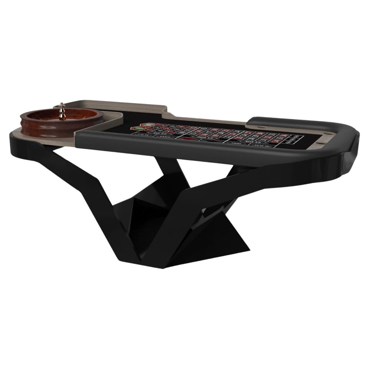 Elevate Customs Enzo Roulette Tables / Solid White Oak Wood in 8'2" -Made in USA For Sale
