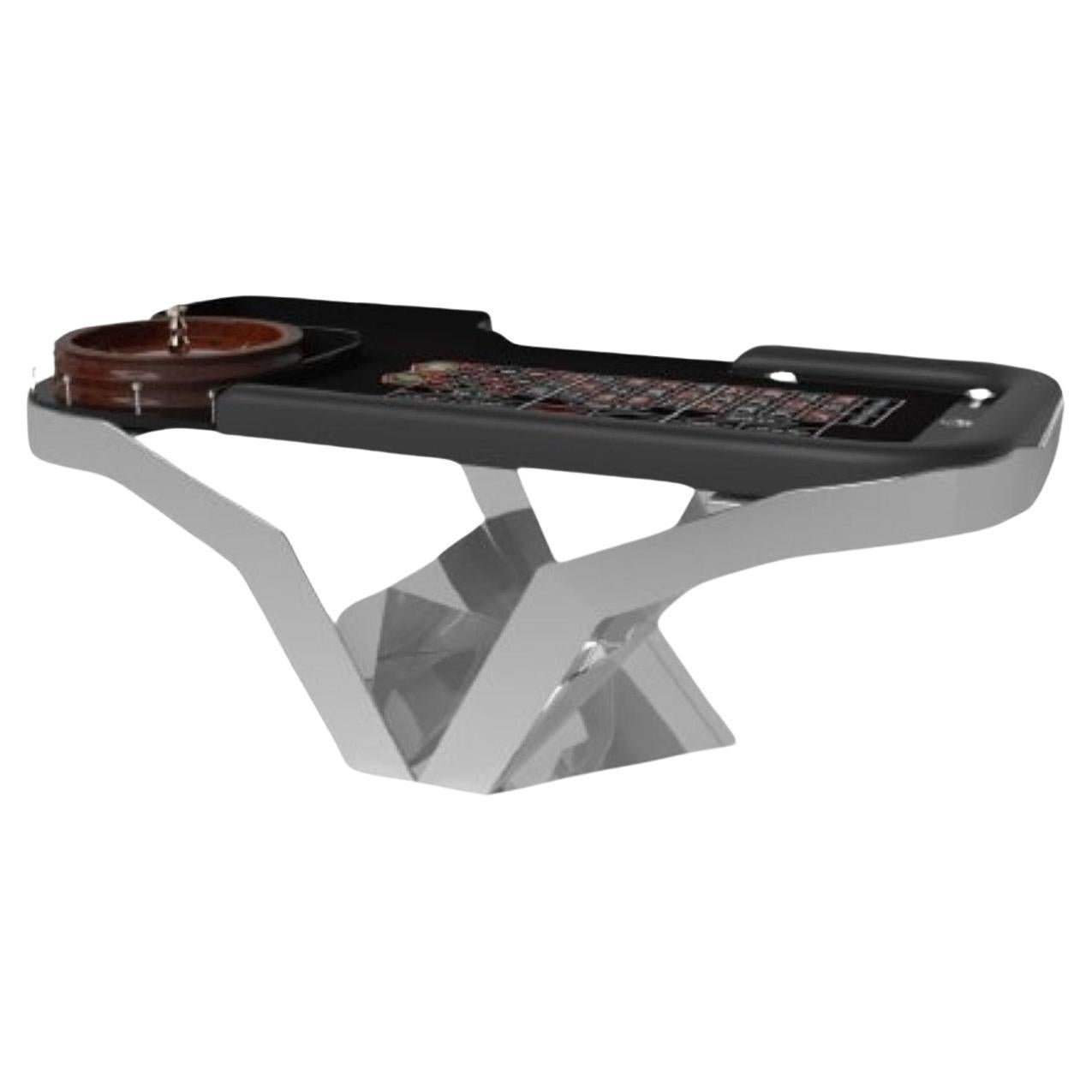Elevate Customs Enzo Roulette Tables / Stainless Steel Sheet Metal in 8'2" - USA For Sale