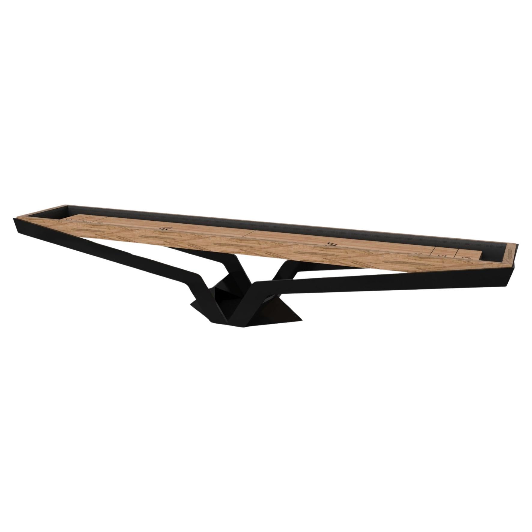 Elevate Customs Enzo Shuffleboard Tables / Bois d'érable bouclé massif en 22' - USA