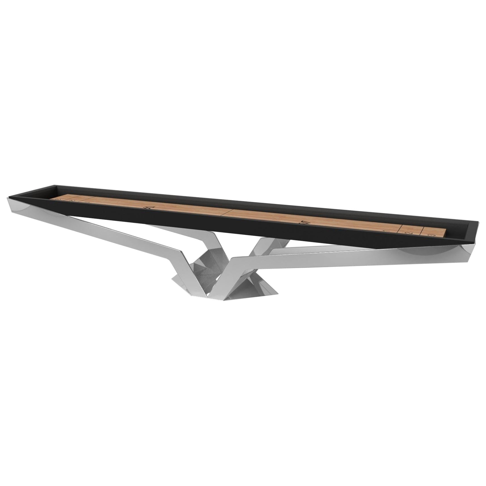 Elevate Customs Enzo Shuffleboard Tables/Stainless Steel Sheet Metal in 12' -USA For Sale