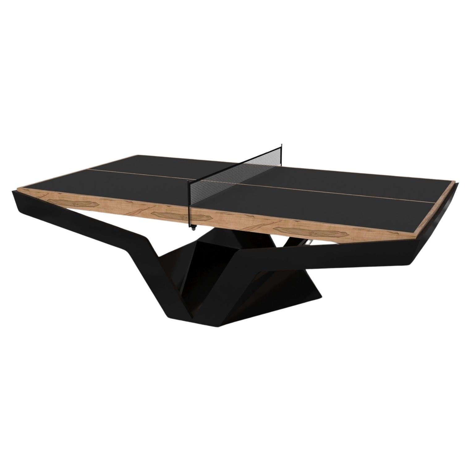 Elevate Customs Enzo Tennis Tables / Solid Curly Maple Wood in 9' - Made in USA
