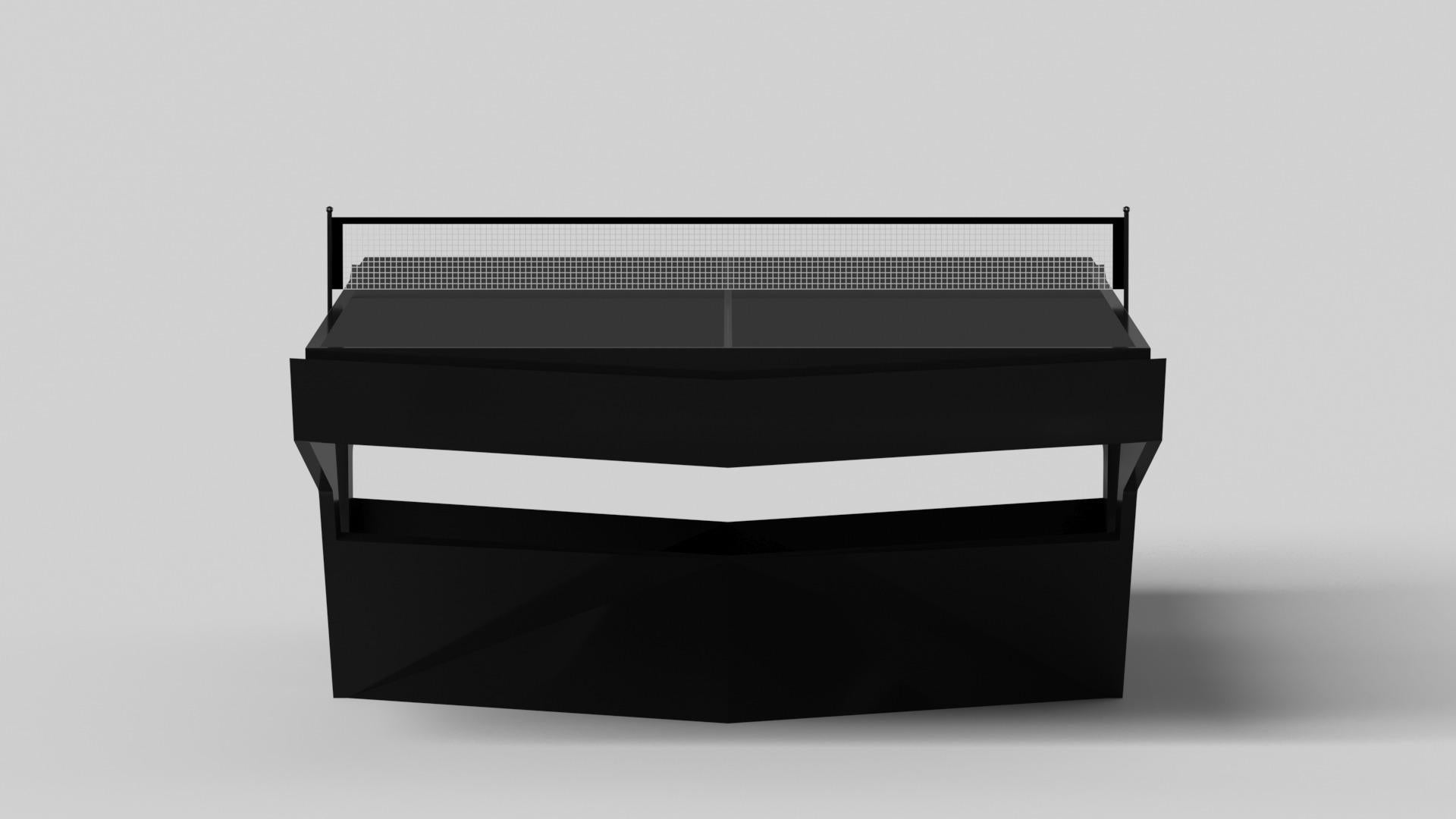 Moderne Tables de tennis Elevate Customs Enzo /Couleur Pantone Black en 9' -Made in USA en vente