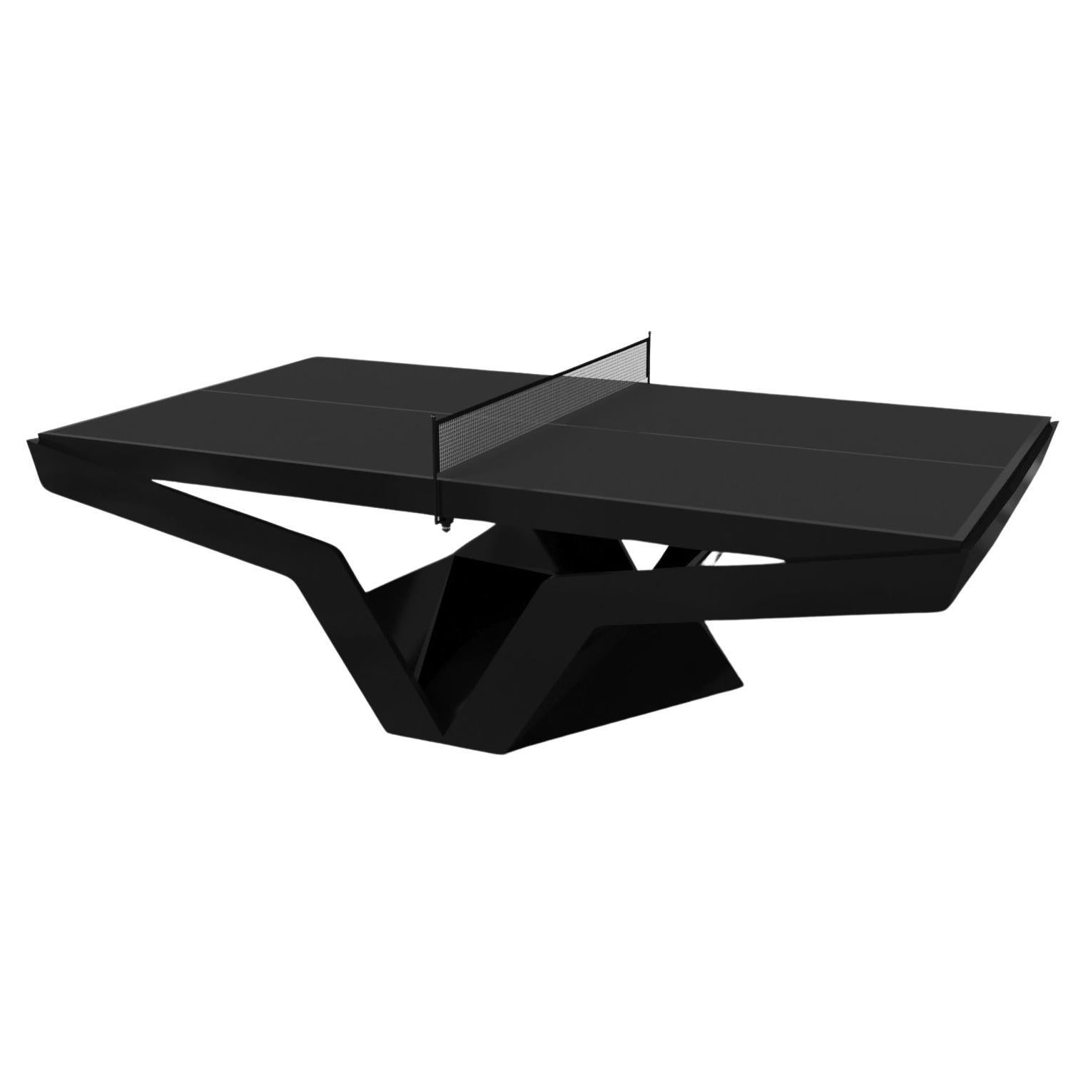 Elevate Customs Enzo Tennis Tables /Solid Pantone Black Color in 9' -Made in USA