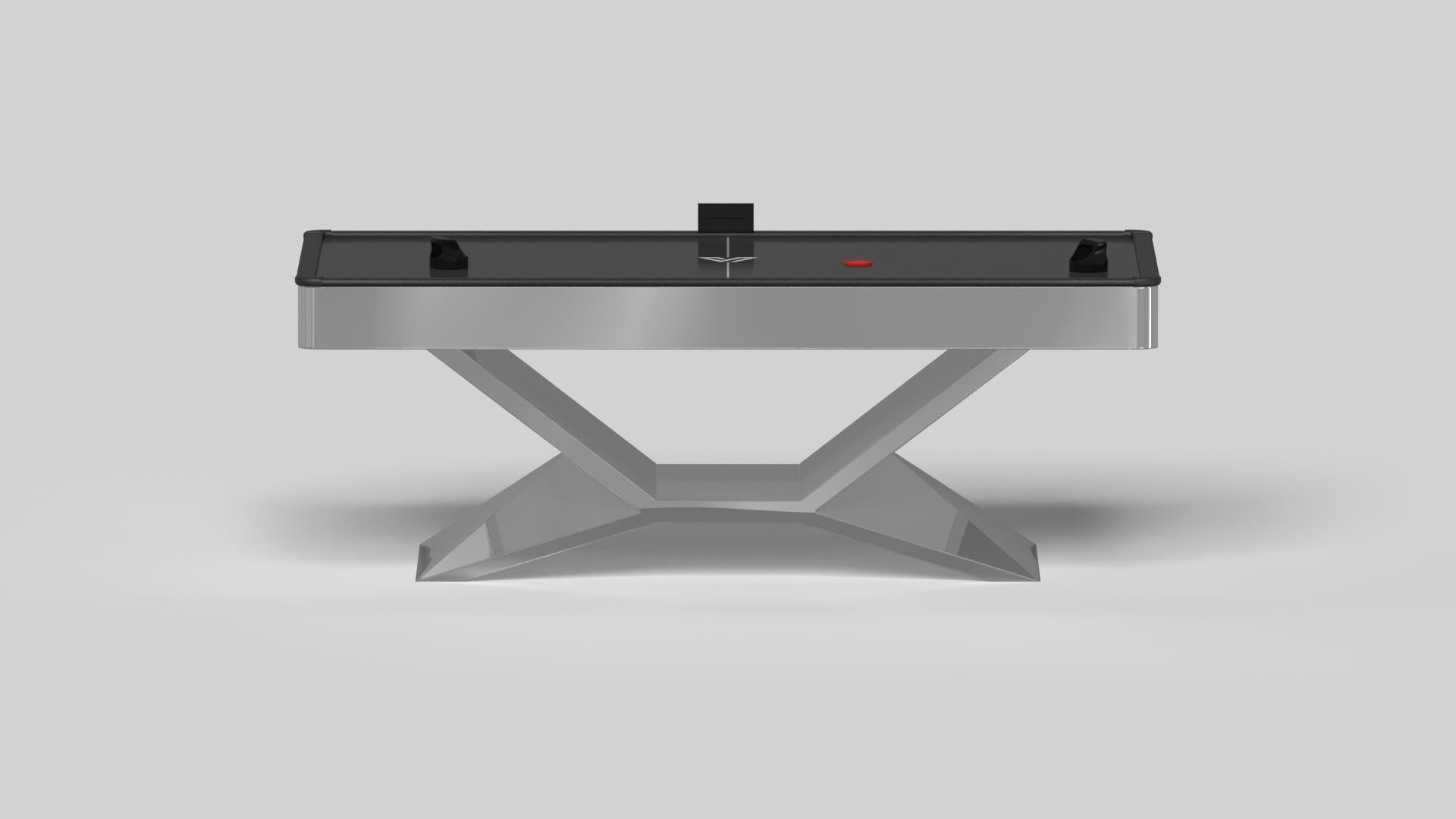 American Elevate Customs Kors Air Hockey Tables /Stainless Steel Metal in 7' -Made in USA For Sale