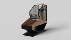 Elevate Customs Kors Basketballtische / Massivholz geschwungenes Ahornholz in 8'3" - USA
