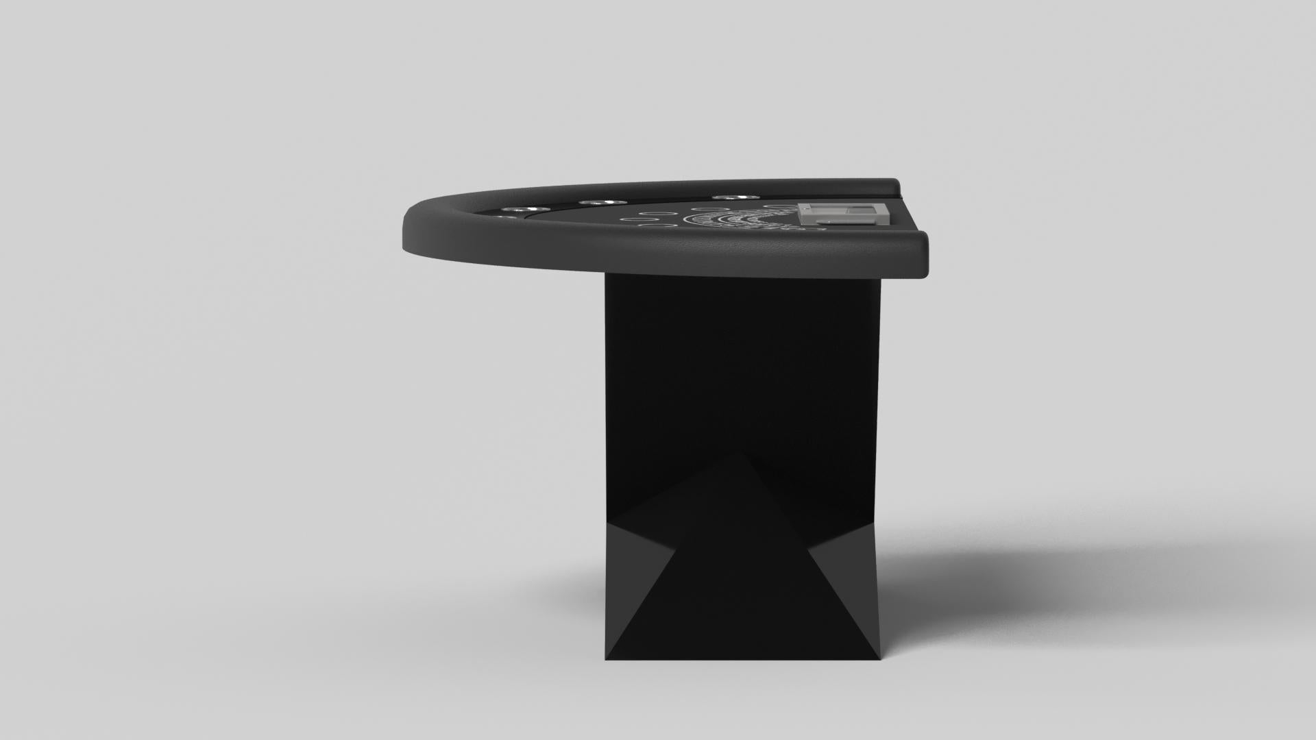 Modern Elevate Customs Kors Black Jack Tables / Solid Pantone Black Color in 7'4