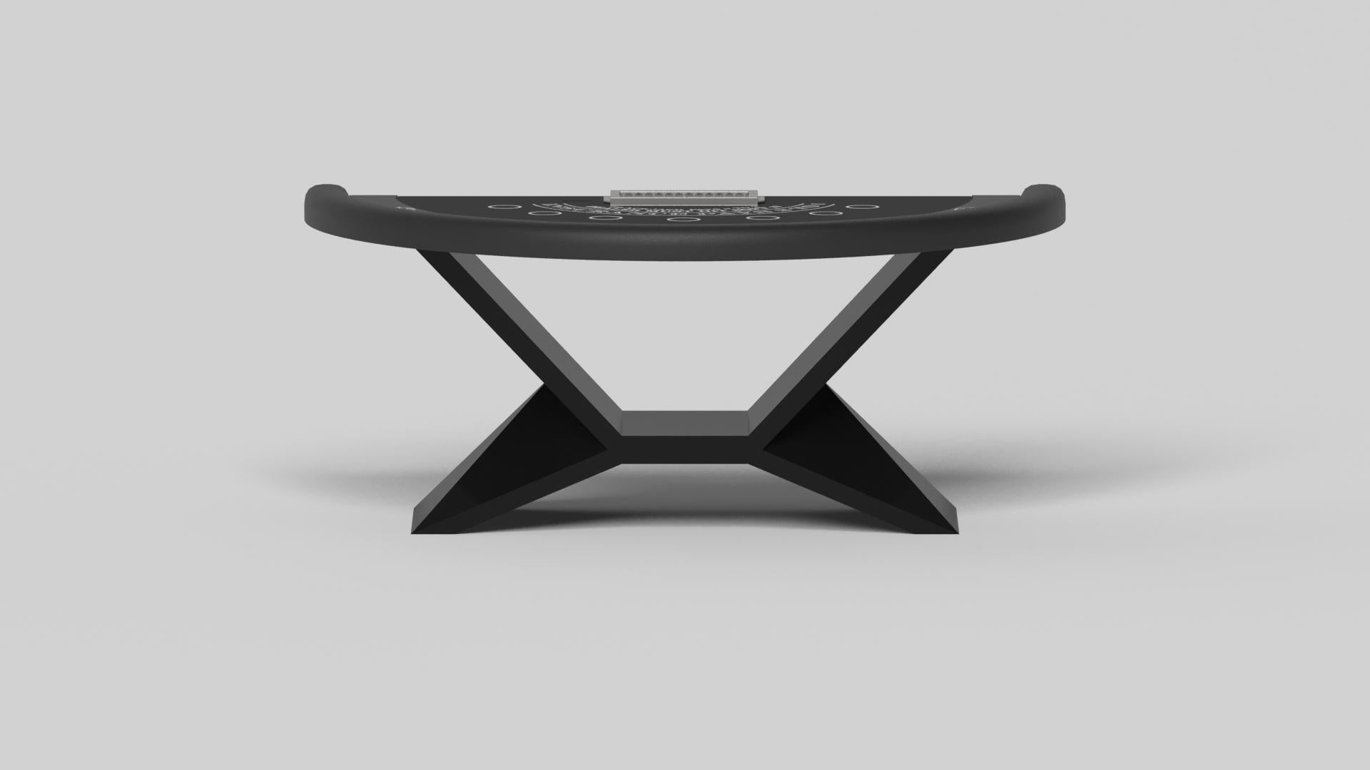 American Elevate Customs Kors Black Jack Tables / Solid Pantone Black Color in 7'4