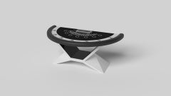 Elevate Customs Kors Black Jack Tables / Solid Pantone White Color in 7'4" - USA