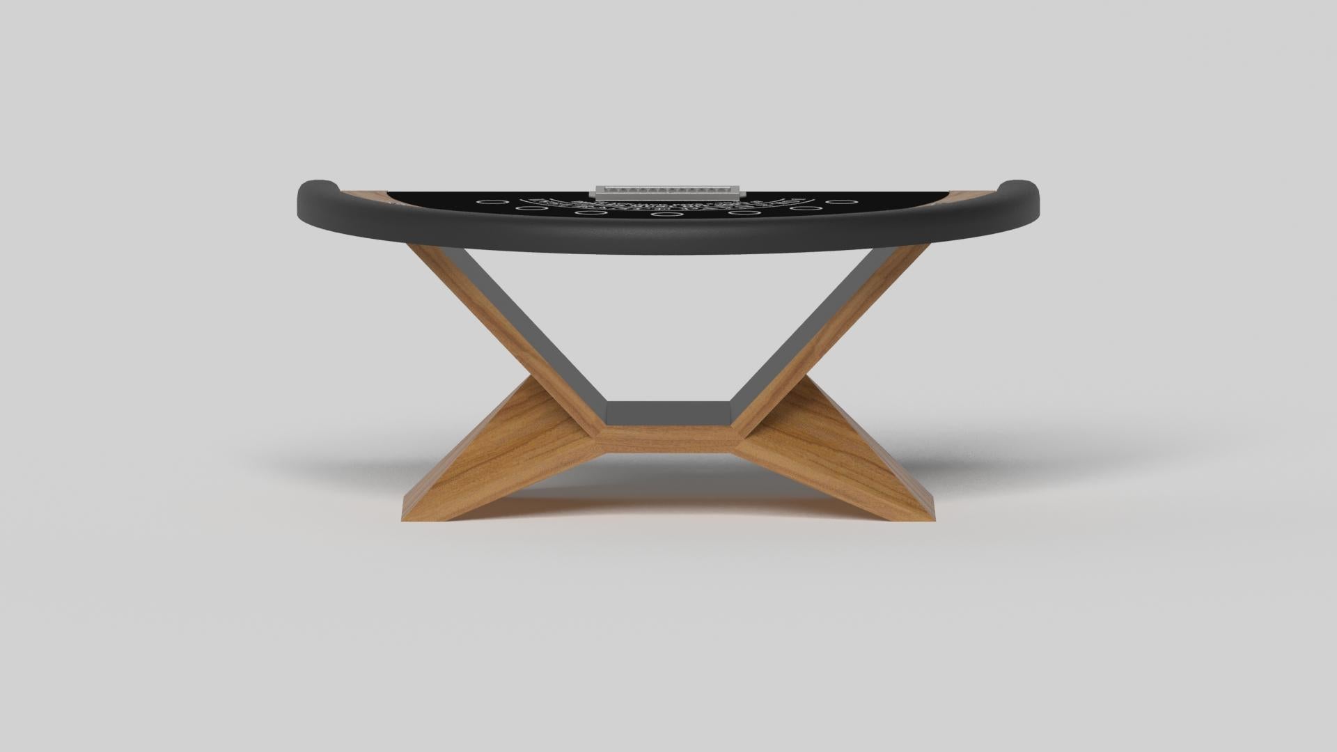 American Elevate Customs Kors Black Jack Tables / Solid Teak Wood in 7'4